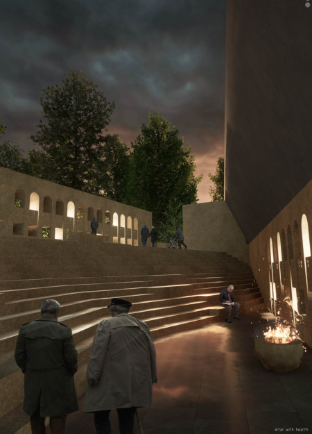 Water-Inspired Reflection Spaces Crafted with Natural Stone and Glass Elements  