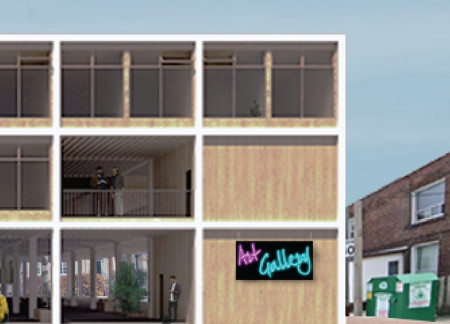 Charred Wooden Shingles and Glass Facades Creating Vibrant Public Spaces in Urban Living  