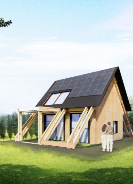 Charred Wooden Shingles and Solar Panels Shape a Versatile Quarantine Living Experience
