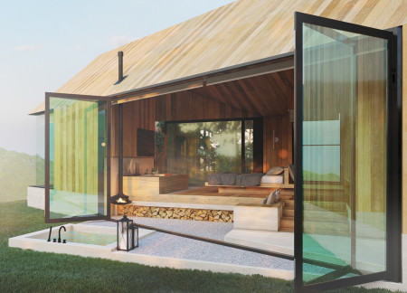 Charred Wooden Shingles and Rammed Earth Harmonize in a Contemporary Family Residence