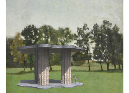 Fluted Concrete Columns and Earth Integration Create a Community Shelter Experience