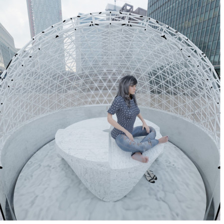 Polycarbonate Facade and WPC Structure Create a Tranquil Retreat in Urban Tokyo