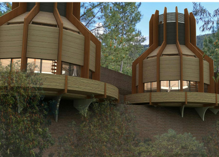 Wellness Retreat Incorporating Cross-Laminated Timber and Charred Wood Shingles in a Harmonious Natural Setting