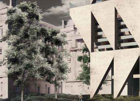 Charred Shingles and Concrete Structures Define Community Housing Initiative in London