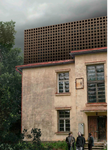 Ceramic Lattice and Steel Framework Enhance Community Spaces in a Natural Setting  