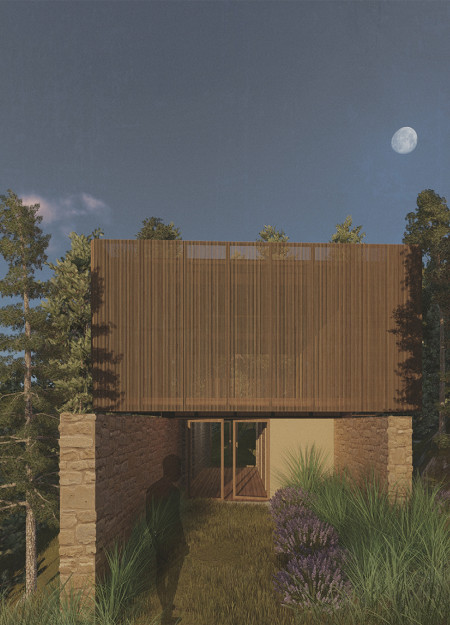 Charred Wooden Shingles and Cross-Laminated Timber Create a Harmonious Yoga Retreat in Nature
