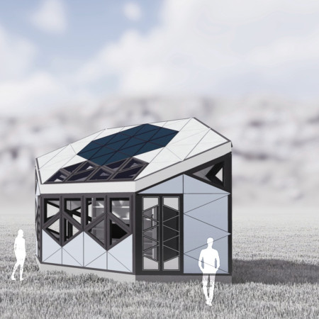 Cross-Laminated Timber Panels Forming Sustainable Living Spaces with Hexagonal Geometry 