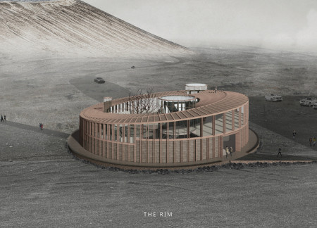 Recycled Coffee Grounds and Lava Stone Form an Eco-Friendly Visitor Center in Iceland's Volcanic Landscape