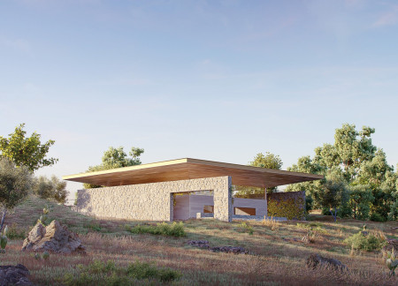 Charred Wooden Shingles and Local Stone Create a Community Hub with Natural Heating  
