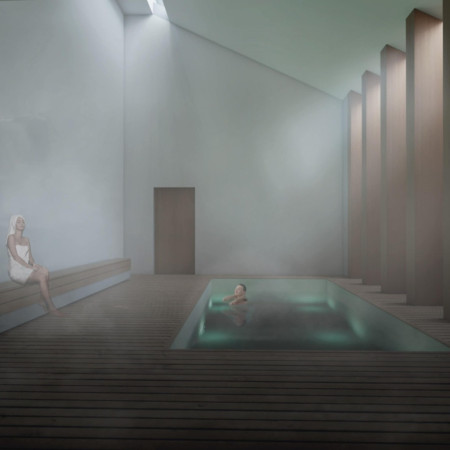 Cross-Laminated Timber Structure Enhanced by Geothermal Energy and Horizon Views  