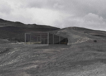 Volcanic Ash And Glass Facade Enveloping A Sustainable Dining Experience