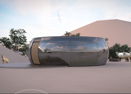 Dune-Inspired Lodges Featuring Sustainable Composite Materials and Natural Ventilation Elements