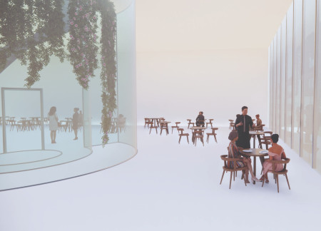 Geothermal Structure With Dual-Skin Facade Featuring Fiber Cement Cladding and Vertical Greenhouse Integration