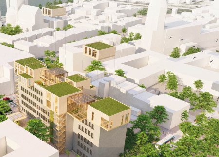 Cork Elements and Green Roofs Foster Community Engagement in Urban Hospice Design
