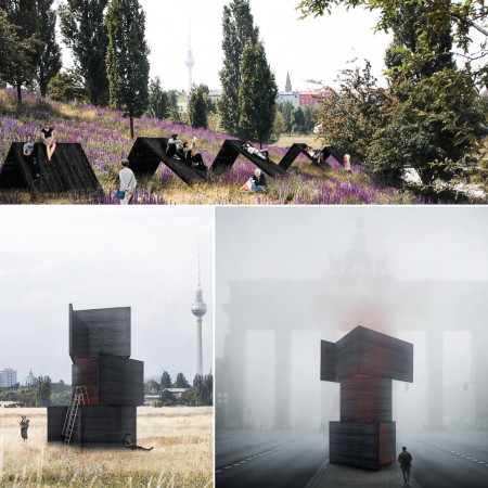 Charred Wooden Shingles and Weathered Wood Panels Form a Flexible Urban Hub  