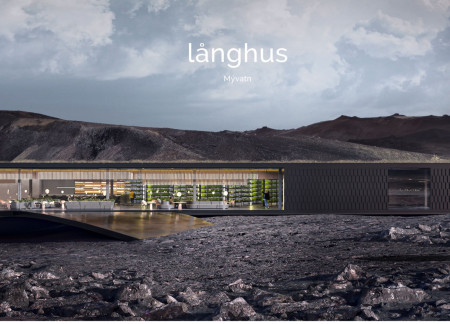 Basalt-Inspired Structure Featuring Cantilevered Roof and Expansive Greenhouse For Community Engagement