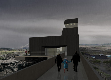 Charred Wooden Shingles and Cross-Laminated Timber Define A Sustainable Visitor Center In Tectonic Landscape