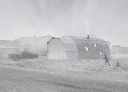 Charred Wooden Shingles and Cross-Laminated Timber Panels Form a Sustainable Community Hub  