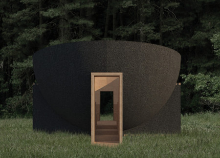 Curvilinear Community Space Crafted From Cross-Laminated Timber With Textured Natural Finishes