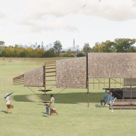 Curvilinear Pavilion Crafted from Glulam Timber Emphasizing Natural Light and Community Engagement