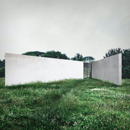 Curvilinear Concrete Structure Blending With Natural Surroundings for Community Engagement