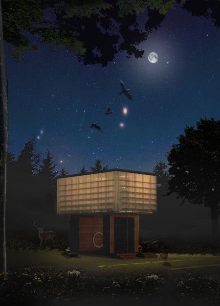 Translucent Membrane and Recycled Timber Create a Serene Meditation Haven  