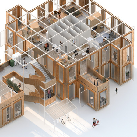 Cross-Laminated Timber Panels Shape Sustainable Co-Living Through Adaptive Design  