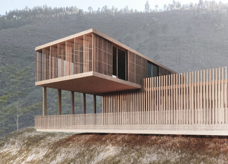 Recycled Timber and Sheep Wool Create a Harmonious Yoga Retreat in Nature