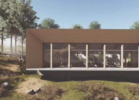 Cross-Laminated Timber Forming A Transparent Connection With Nature