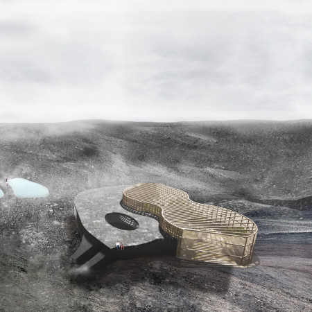 Geothermal Heating and Glulam Columns Enhance Eco-Friendly Community Space