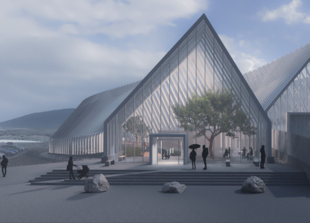 Suspended Steel Cables and Glulam Frameworks in a Community-Centric Greenhouse Design