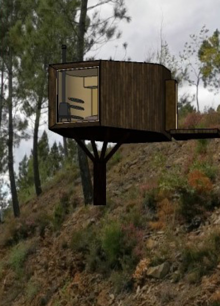 Charred Wooden Shingles and Cross-Laminated Timber Comprise Sustainable Cliffside Retreat