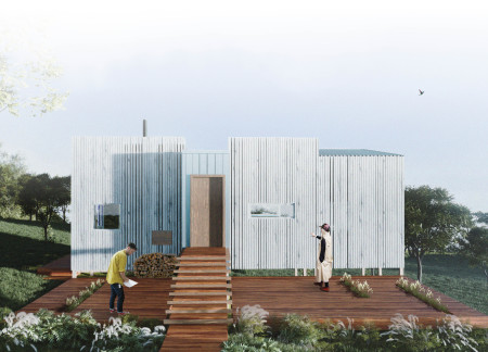 Charred Wooden Shingles and Cross-Laminated Timber Envelop a Cozy Retreat for Two