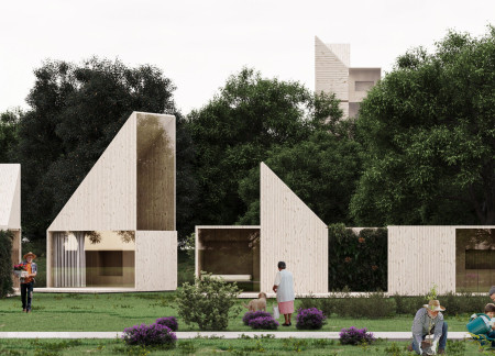 Charred Wooden Shingles and Solar Energy Solutions for Flexible Urban Living  
