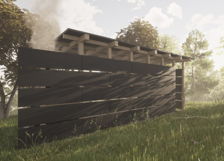 Charred Wooden Shingles and Cross-Laminated Timber Harmonize in a Thoughtful Woodland Retreat