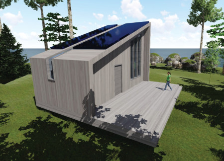 Eco-Friendly Retreat Constructed with Polyurethane Insulation and Timber Cladding  
