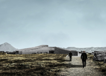 Rammed Earth And Off-Form Concrete Structure Integrating Panoramic Views As A Cultural Hub  