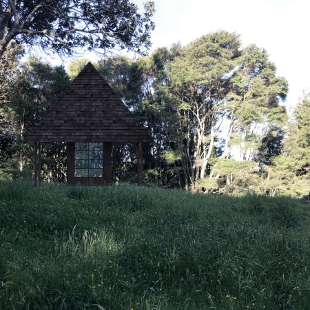 Pyramid-Shaped Retreat Crafted From Sustainable Wood and Natural Glass Elements