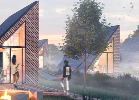Charred Wooden Shingles and Cross-Laminated Timber Create Flexible Urban Housing Solutions