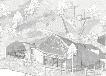 Mycelium Walls and Cross-Laminated Timber Create a Sustainable Community Space Set Among Native Flora