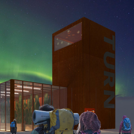 Corten Steel and Recycled Shipping Containers Create a Versatile Community Hub