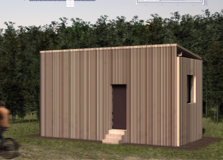 Sliding Bamboo Structure Featuring Integrated Renewable Energy Solutions for Compact Living
