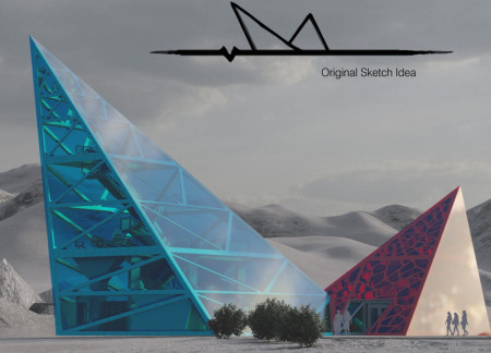 Geothermal Structure Crafted With Translucent Polycarbonate Panels Integrating Sustainable Energy Solutions