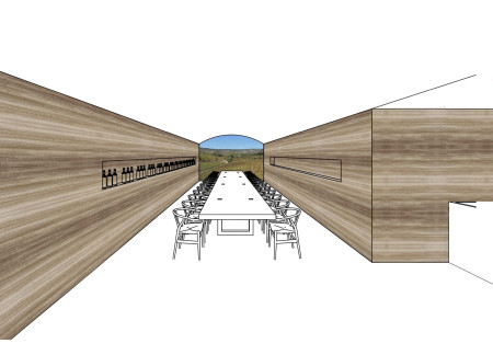 Rammed Earth Structure Blending With Natural Landscapes for Communal Wine Experience