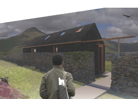 Charred Wooden Shingles and Cross-Laminated Timber Panels Shape Sustainable Community Living in the Highlands