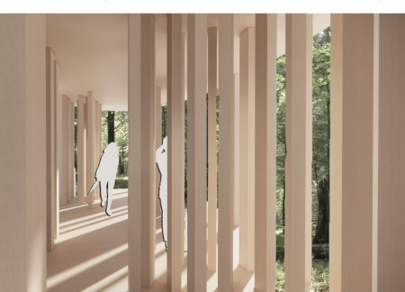 Curvilinear Structure Crafted From Glulam Emphasizing Forest Integration And Ecological Education