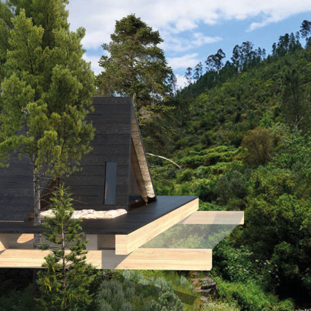 Dynamic Roof Structures Crafted From Transparent Fabrics And Natural Wood  