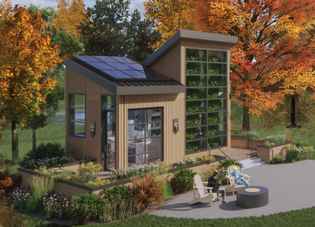 Charred Wooden Shingles and Cross-Laminated Timber Create Efficient Living Spaces with Natural Integration