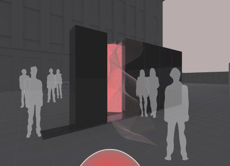 Responsive Light and Sound Environment Crafted From Reinforced Glass and Acoustic Panels  
