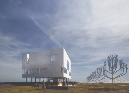 Translucent Aerogel Cladding and Multi-Level Design Enhance Cinematic Experiences in a Sustainable Pavilion  